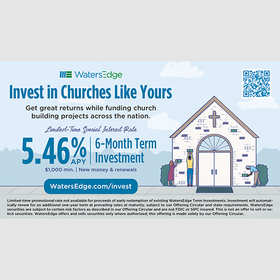 Invest in Church Like Yours slide (5.46% APY for 6 months)